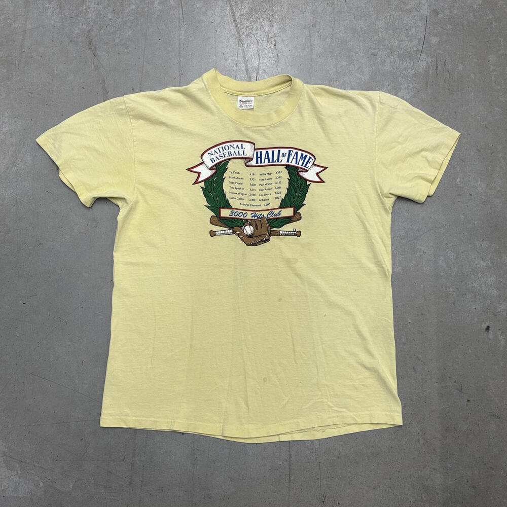 Vintage 80s National Baseball Hall of Fame Graphic Flawed T-Shirt Extra Large